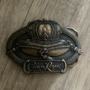 Crown Royal Branded Gold-Tone Cuff Links